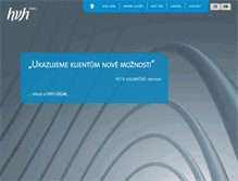 Tablet Screenshot of hvhlegal.cz
